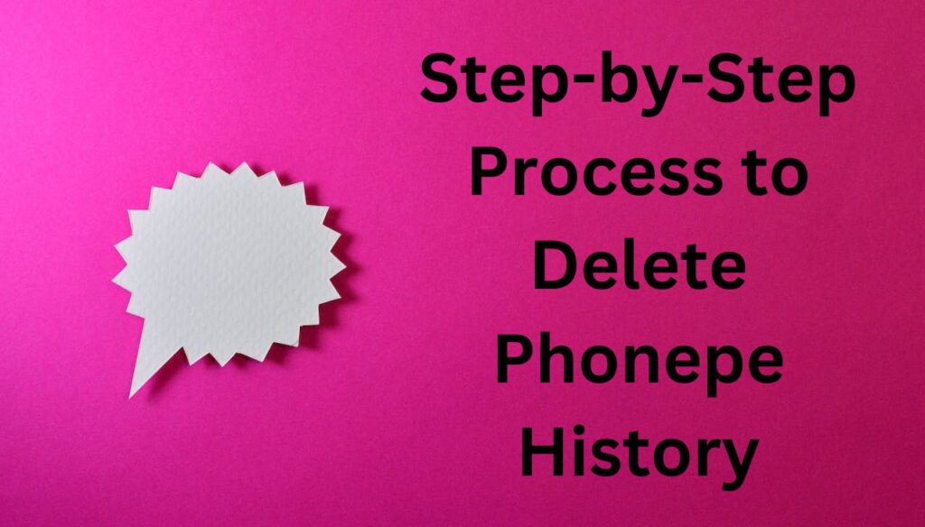Step-by-Step Process to Delete Phonepe History